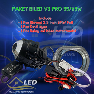 Jual Paket Biled V3pro 53 63w 2.5inch Blulens 