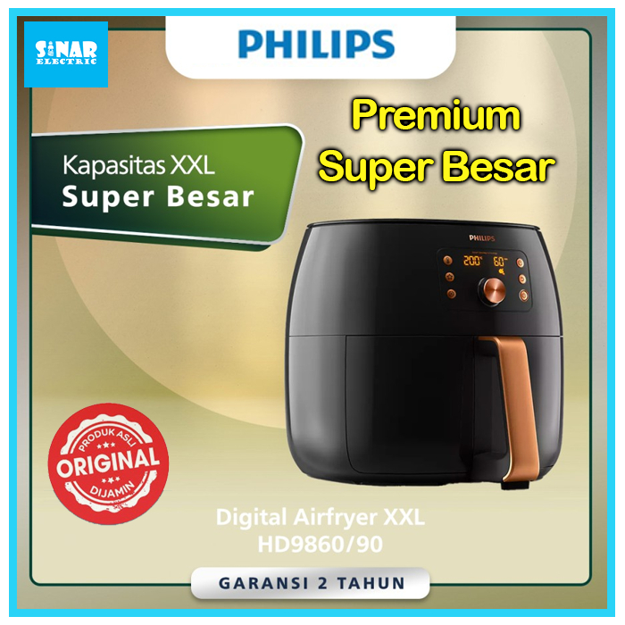 Jual Philips Air Fryer Xxl Hd Smart Sensing Hd Kapasitas Kg Liter Shopee Indonesia