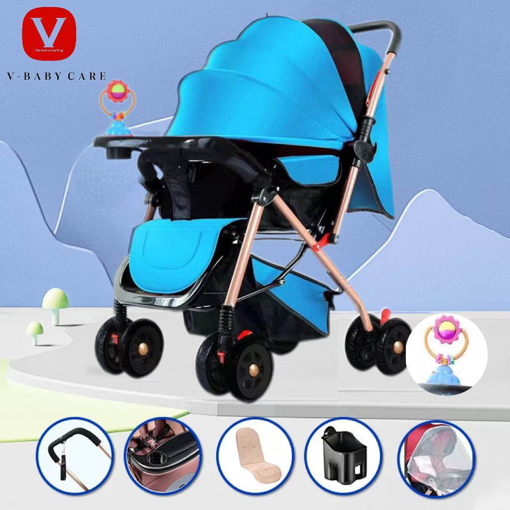 Jual V BABY CARE Stroller Bayi Stoller Bayi Lipat Bisa 2 Arah Stroller Multifungsi Kereta Dorong Bayi Multifungsi 9005 Shopee Indonesia