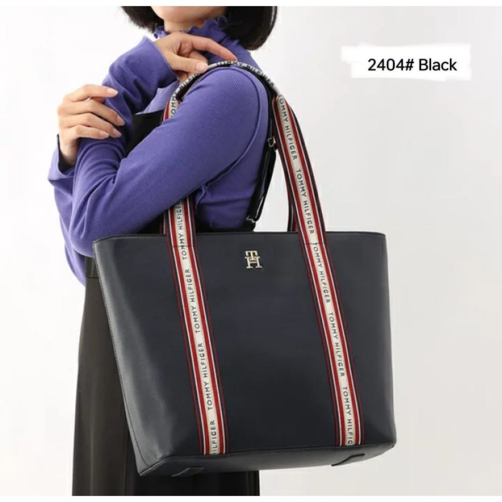 TAS TOTE TOMMY HILFIGER SHOPPER 2404 TAS FASHION WANITA BISA BUAT JALAN