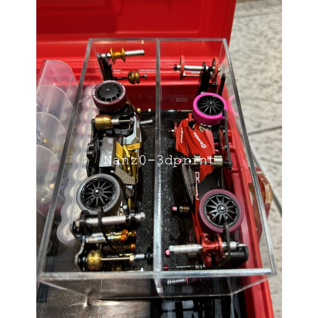 Jual Tempat Mobil Tamiya Mini 4WD Wadah Kotak Partisi Aksesoris Akrilik ...
