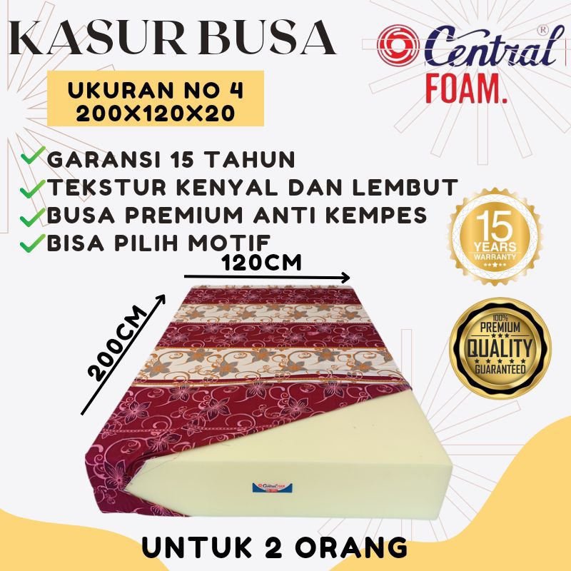 Jual Kasur Busa Central Foam Ukuran 200x120x20 No 4 Garansi 10 tahun ...
