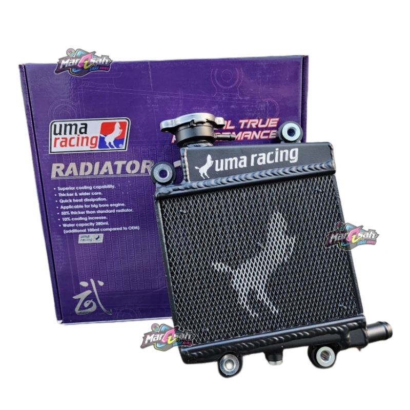 Jual RADIATOR NMAX NEW N MAX AEROX NEW 155 V2 FULL ALUMINIUM UMA RACING ...