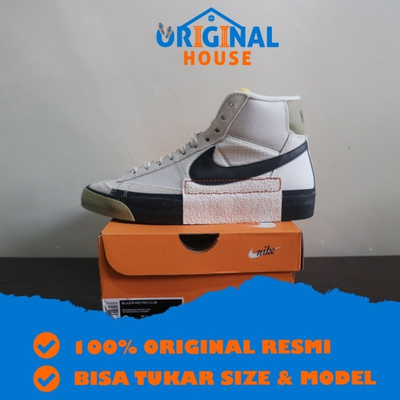 Jual Nike Blazer Mid Pro Club Phantom Olive FB8891 002 Original RESMI