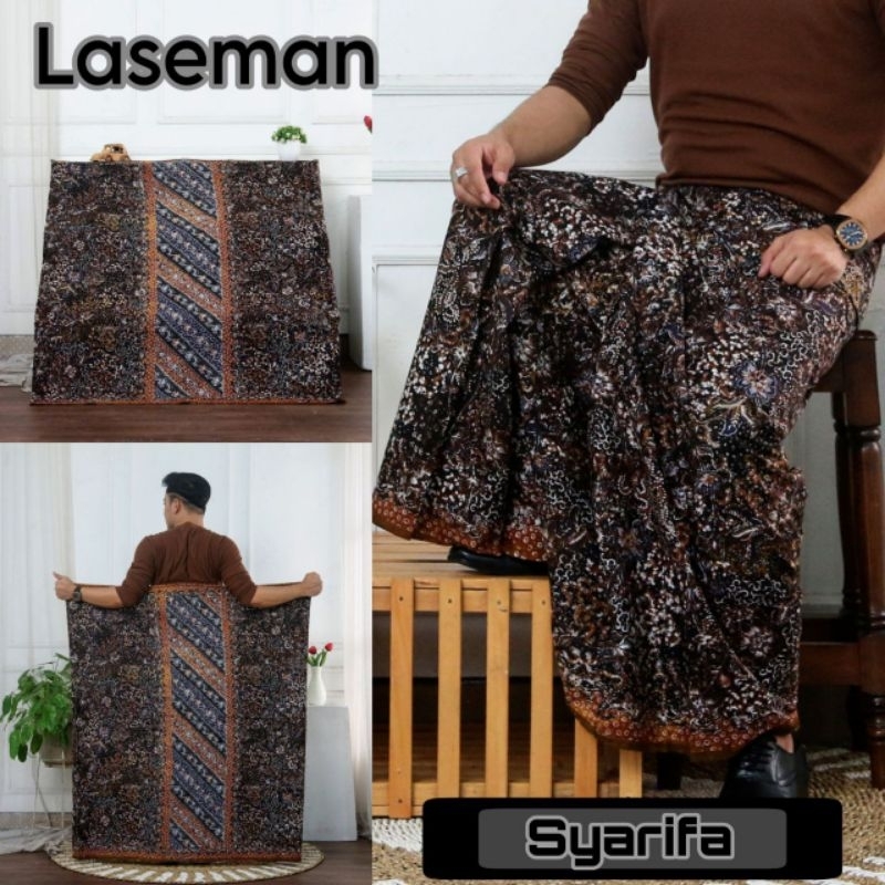 Jual Sarung Batik Gus Iqdam Gus Kautsar motif Laseman Sarung Batik Pria