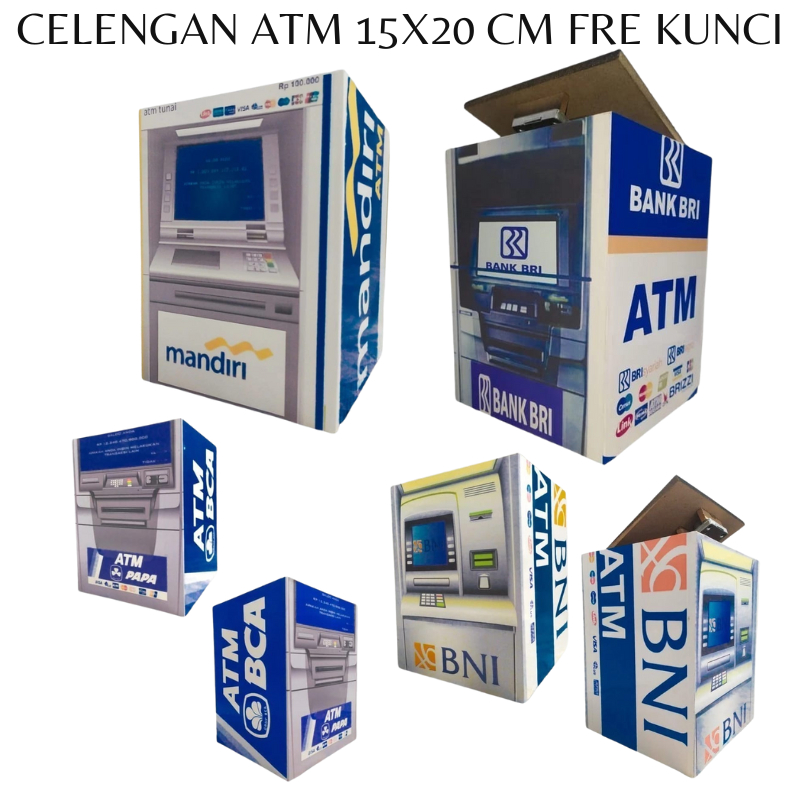 Jual CELENGAN TARGET KUNCI JUMBO CELENGAN BESAR 15X15X20CM ATM BRI BCA ...