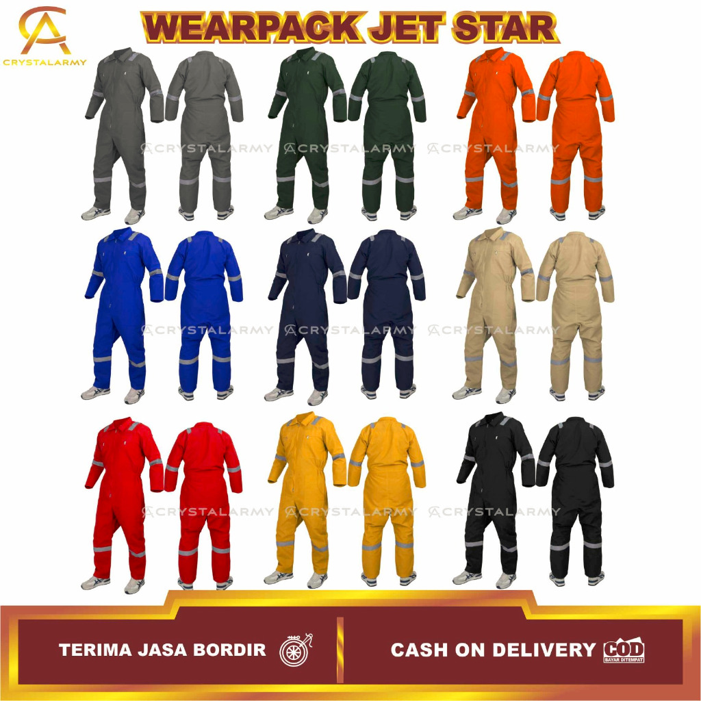 Jual Wearpack Coverall Safety Baju Bengkel Seragam Proyek Seragam