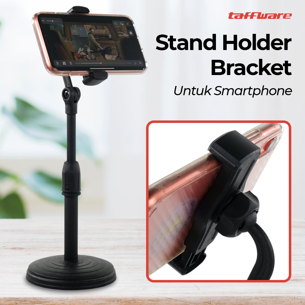 Stand Holder 360 Bracket Smartphone Dudukan Hp Penyangga Meja Desk Tripod  tiktok Live Mini Penyanga Handphone Desktop Mobile Phone Holder Stand 360 