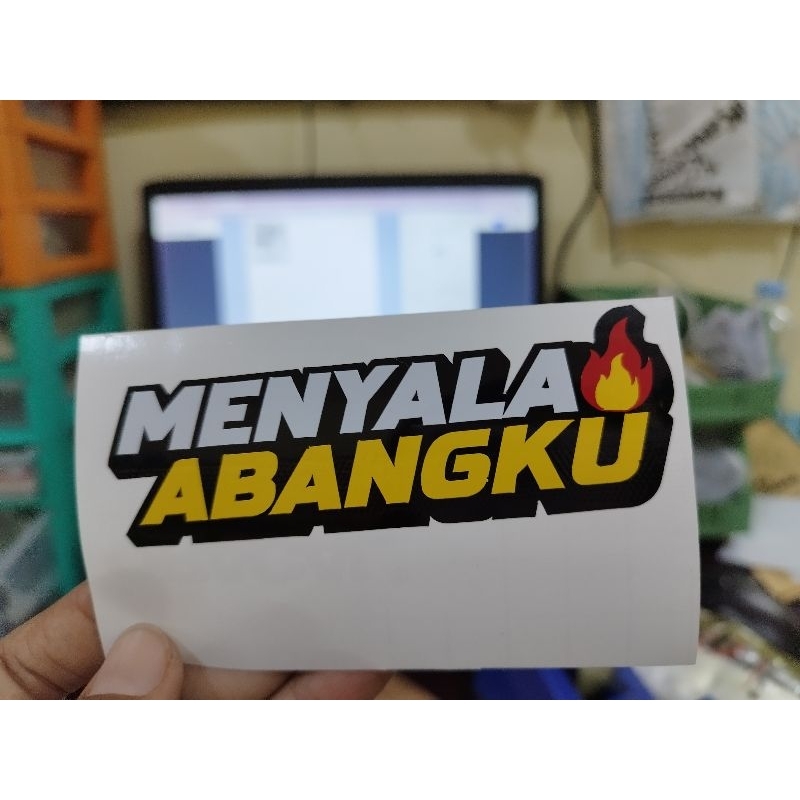 Jual Cutting Sticker Stiker Menyala Abangku | Shopee Indonesia