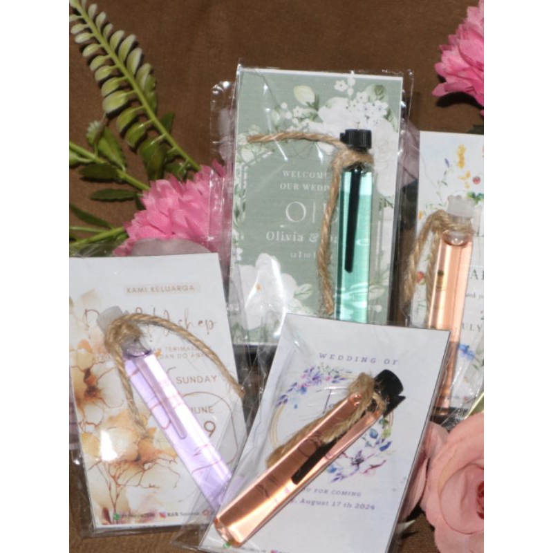 Jual Parfum Mini Warna-warni Best Seller Souvenir Pernikahan Unik