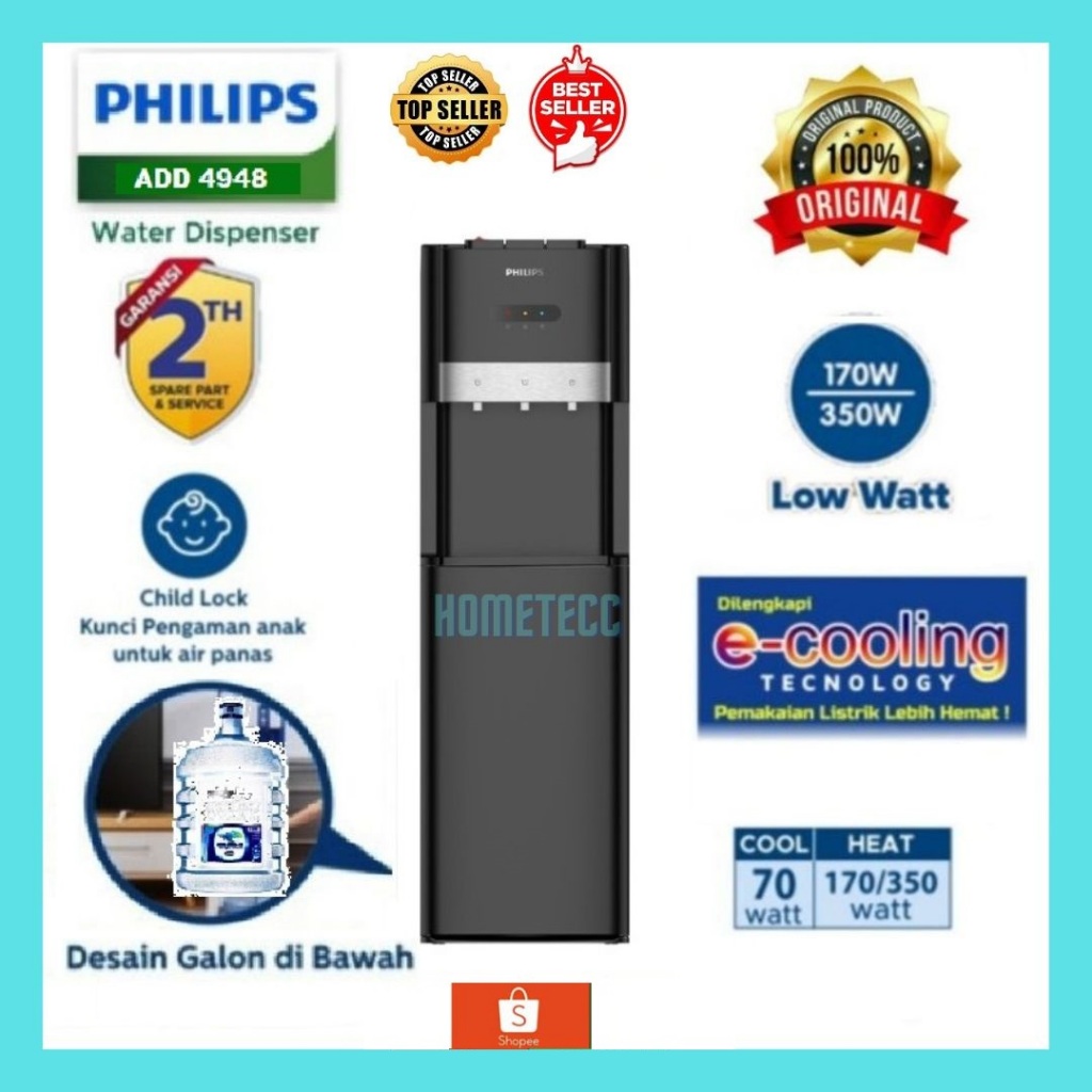 Jual PHILIPS DISPENSER GALON BAWAH E-COOLING ADD4948BK | Shopee Indonesia