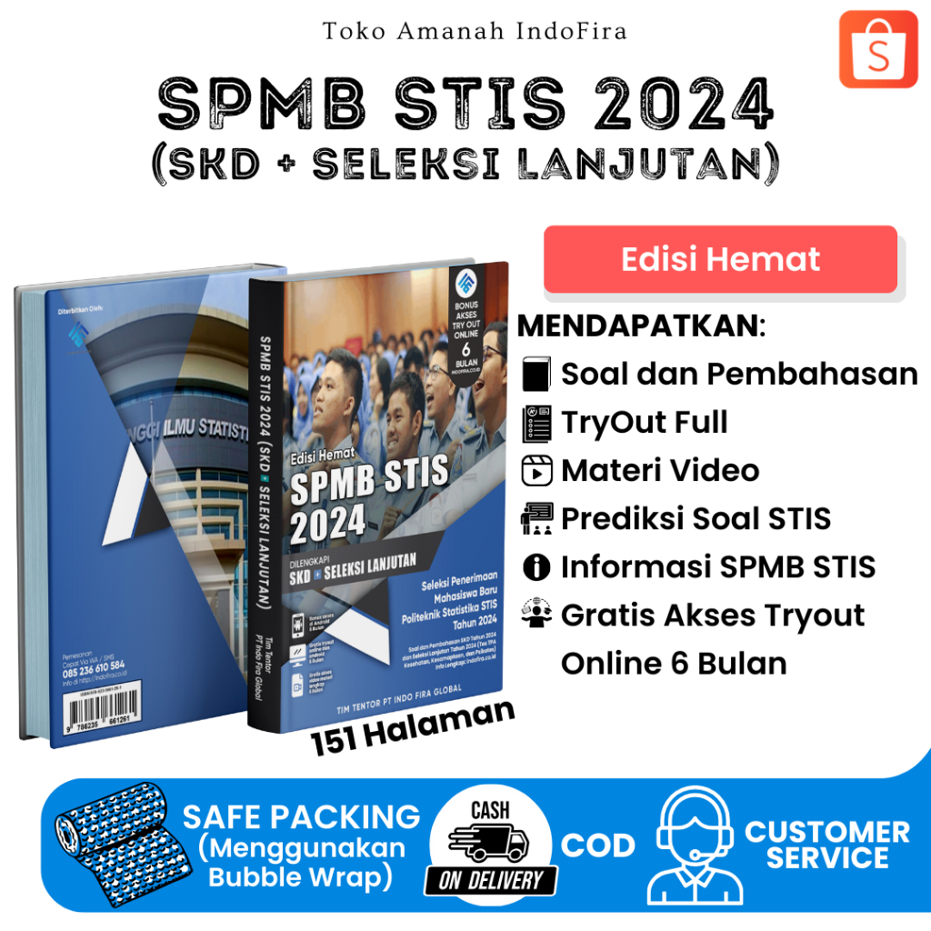 Jual Buku TERBARU SPMB POLITEKNIK STATISTIKA STIS 2024 SKD + SELEKSI ...