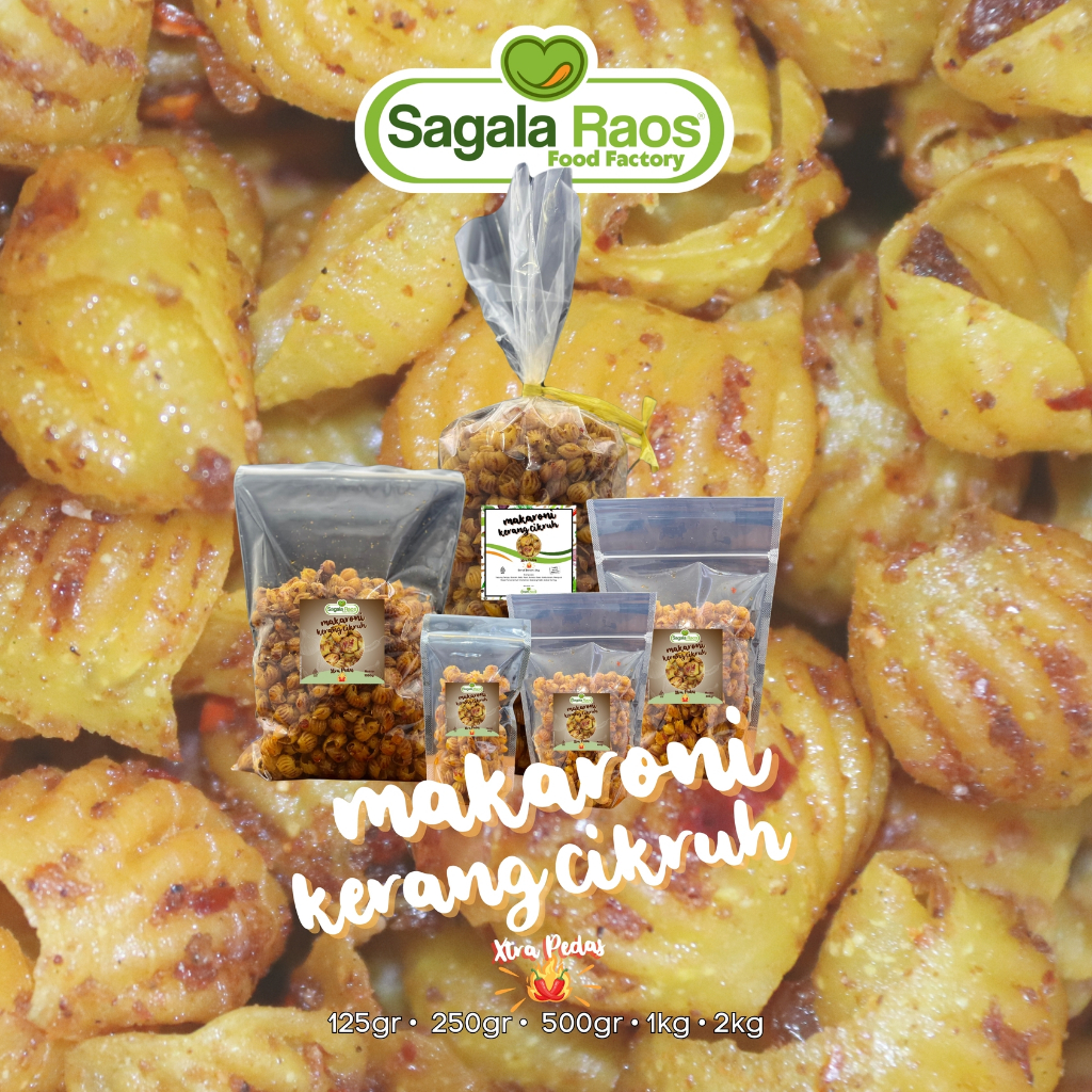 Jual Sagala Raos - Makaroni Kerang Cikruh (MKC) XTRA PEDAS 1Kg | Shopee ...