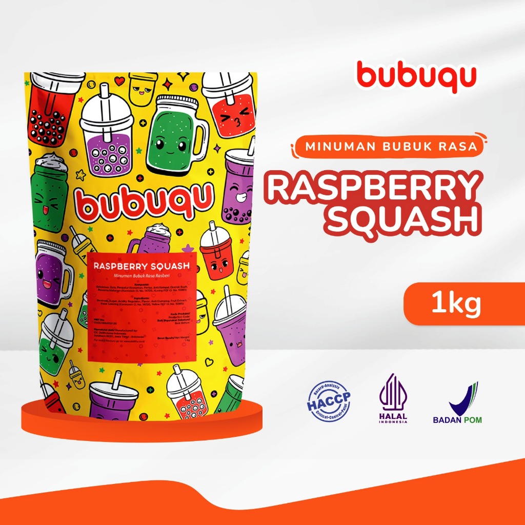 Jual Powder Drink Raspberry Squash Bubuqu 1 Kg - Bubuk Minuman Beri ...