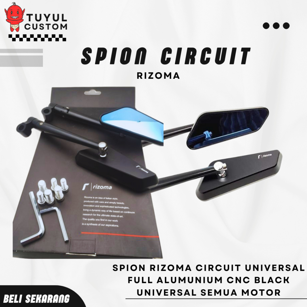 Jual Spion Circuit Rizoma Spion Rizma Circuit Full Alumunium Cnc Black