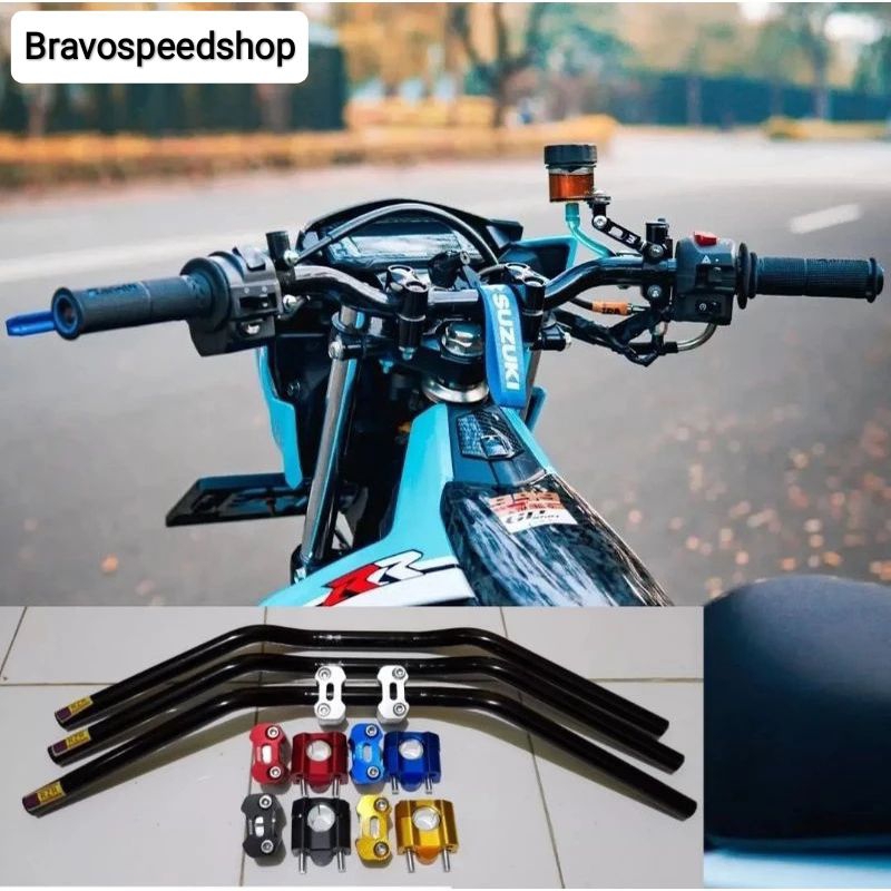 Jual Setang stir rzr model roadrace pnp satria fu 150 plus riser ...