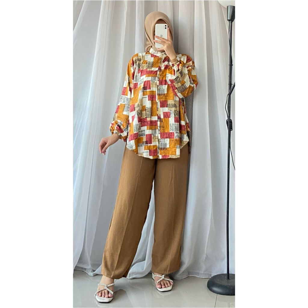 Jual Raysha Set Motif Setelan Rayon Mix Krinkle Terbaru Kekinian Shopee Indonesia