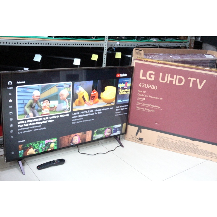 Jual TV LED SMART TV LG 43IN 4K UltraHD BARANG ISTIMEWA GARANSI 3002 ...