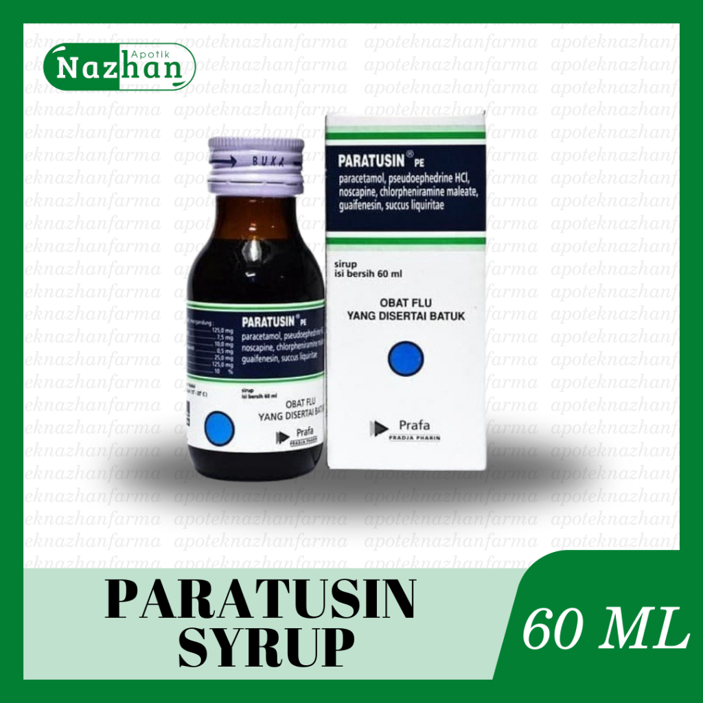 Jual PARATUSIN Sirup | Obat Batuk / Obat Pilek / Obat Demam / Obat ...