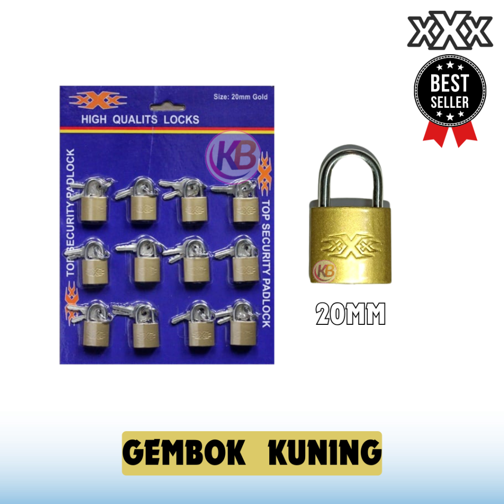 Jual Gembok Mini Kuningan Gembok Kecil 20 mm Kuat dan Anti  