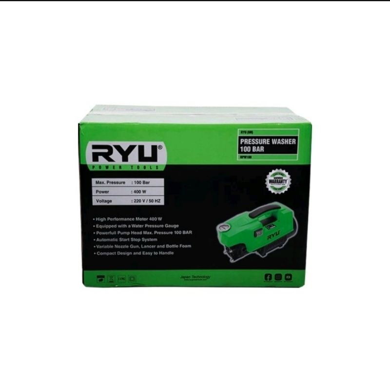 Jual Ryu RPW100 Mesin Steam High pressure cleaner washer rpw 100 ...