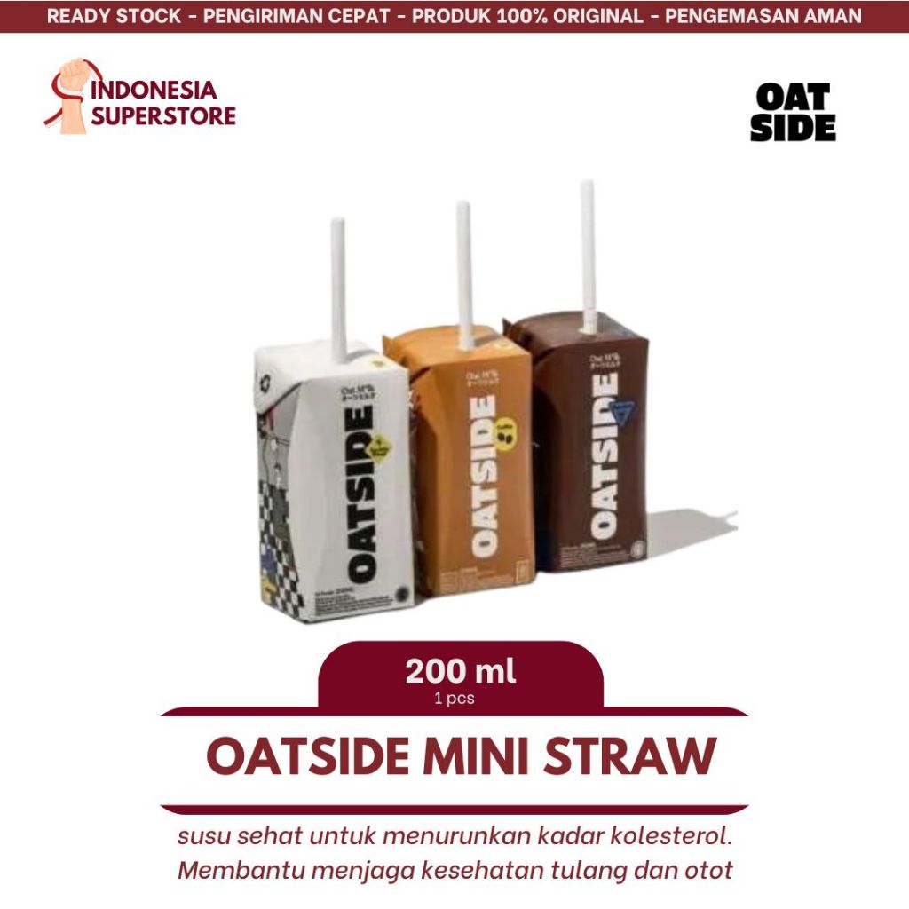 Jual Oatside Mini Straw Oat Milk Ml With Straw Sedotan Shopee