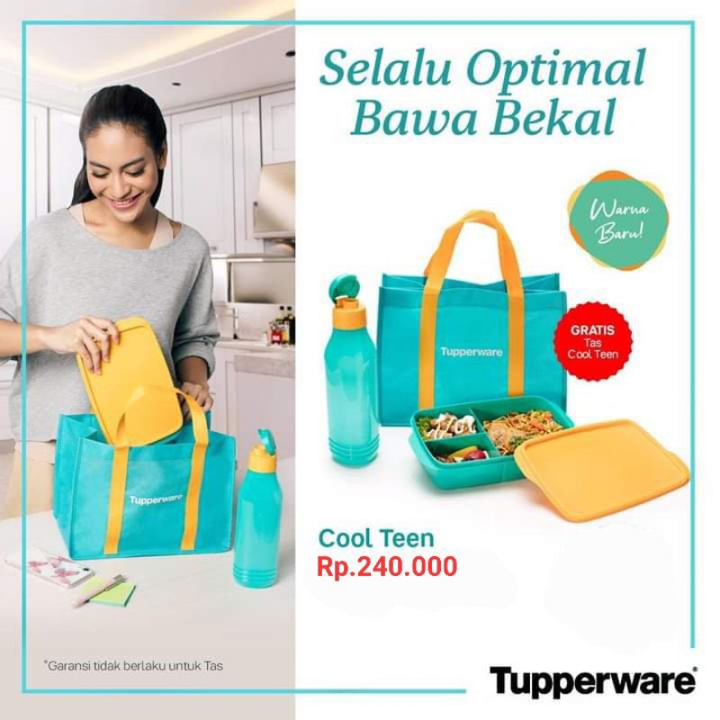 Jual Cool Teen Tupperware Tempat Bekal Anak Sekolah | Shopee Indonesia