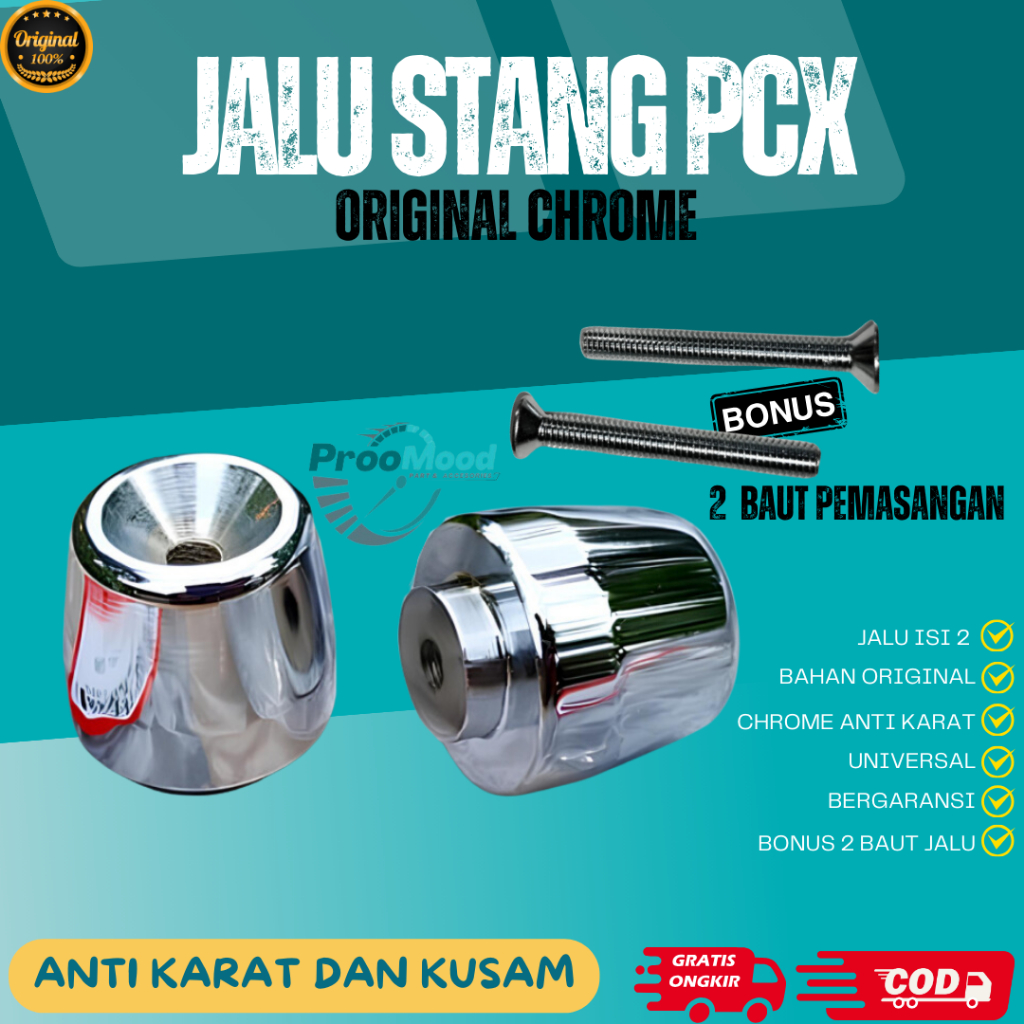 Jual JALU STANG PCX CHROME Jalu Bandul Vario jalu Stang AEROX Model Pcx