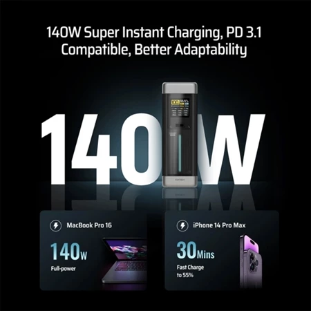 Cuktech 20 Power Bank 25000mAh 210W USB Type-C Fast Charging