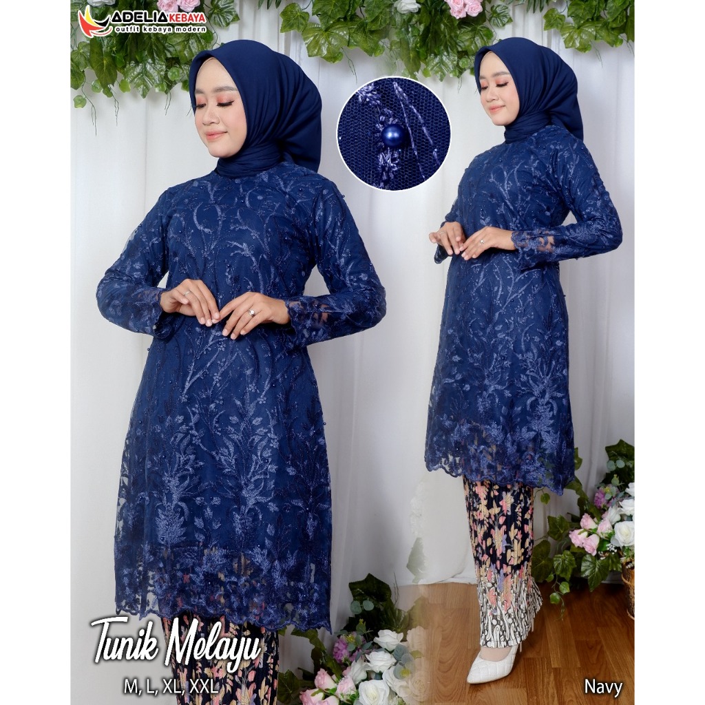MADEBYHARA - Seorin Tunik - Atasan Lebaran Kondangan Bahan Katun Bordir Pastel