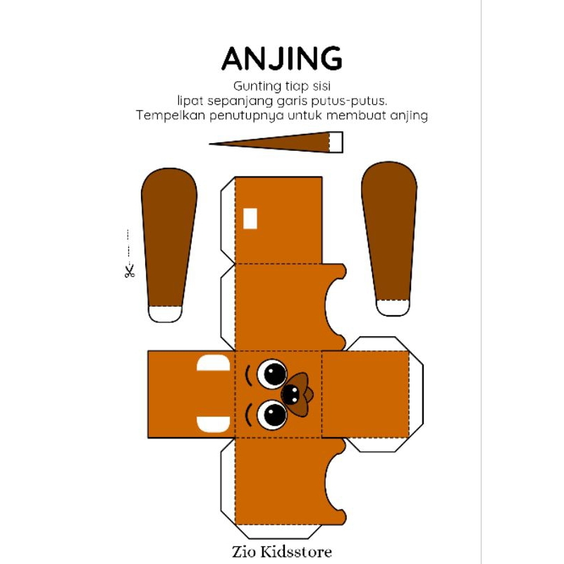 Jual MAINAN EDUKASI ANAK LEMBAR PAPERCRAFT | Shopee Indonesia