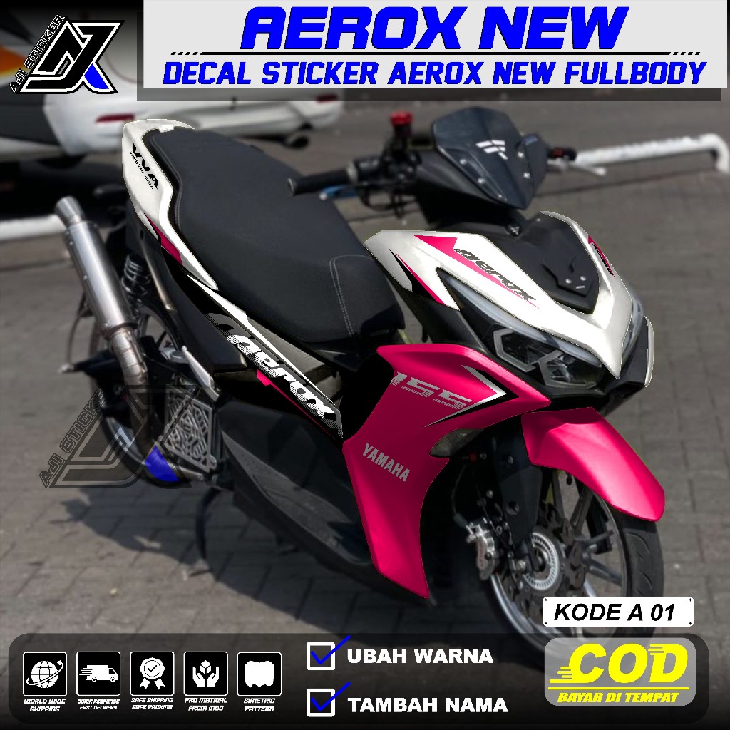 Jual Cod Terbaru Decal Stiker Aerox New Full Body Grafis Gradasi Sticker Variasi Aerox