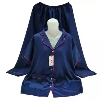 Baju Tidur Piyama Satin Velvet XL Adem Halus
