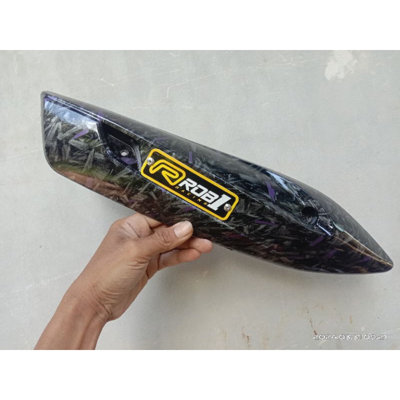 Jual Cover Tameng Knalpot ROB1 Carbon Forged Aerox Nmax Grandfilano Dan ...