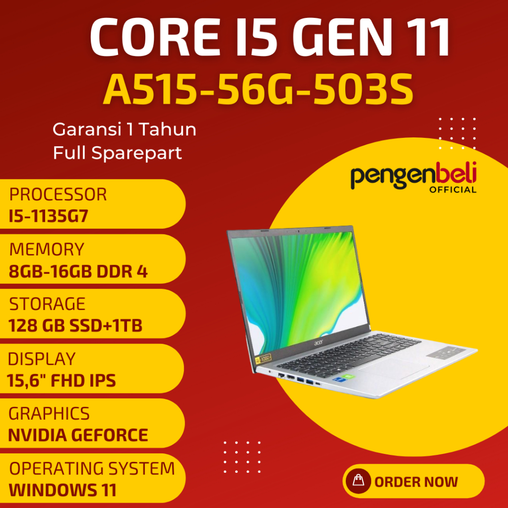 Jual Laptop Dual Storage Yang Handal Dan Terjangka [Core I5-1135G7