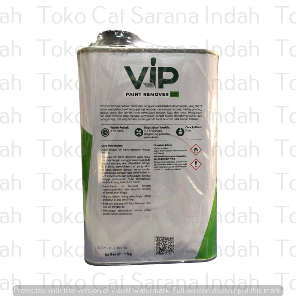 Jual PAINT REMOVER VIP 250GR 1000GR PERONTOK CAT VIP AVIAN OBAT ...