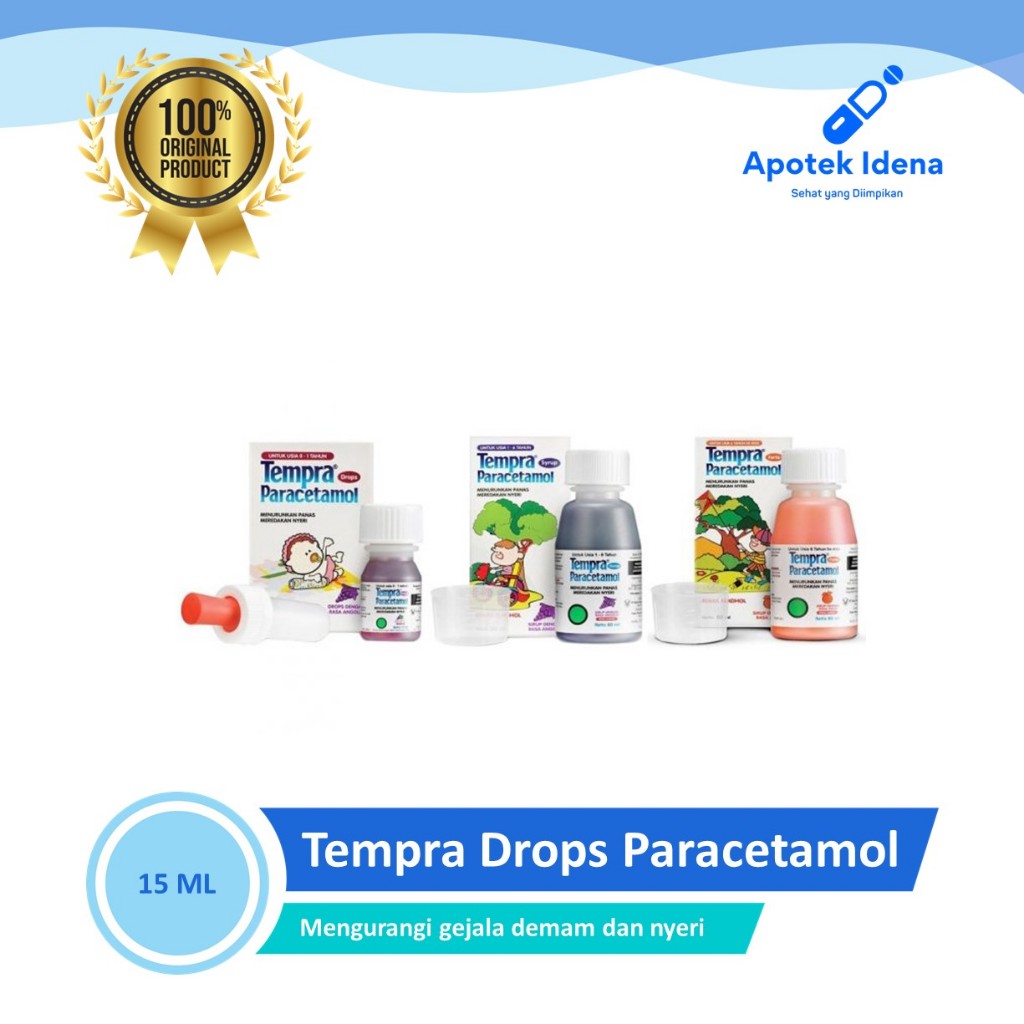 Jual Tempra Drops Paracetamol 15 ML /Obat Demam Untuk Anak /Pereda ...