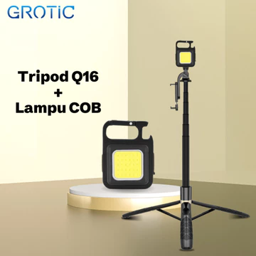 GROTIC Tripod HP Kamera Tongsis Monopod Portable 153cm With Remote Bluetooth And Screw Mount 1