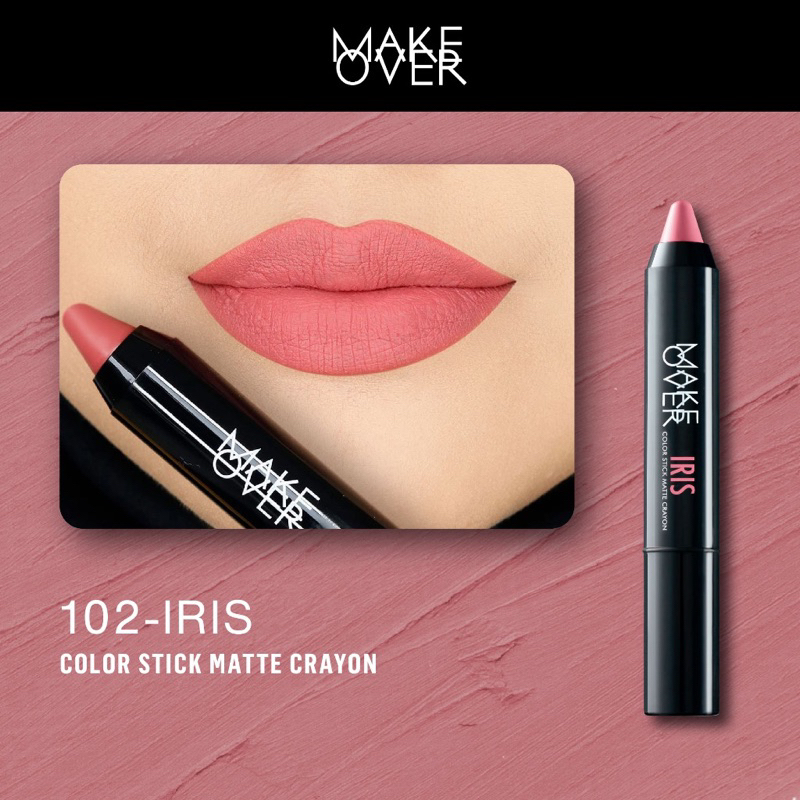 Jual Make Over Color Stick Matte Crayon Shopee Indonesia 8074