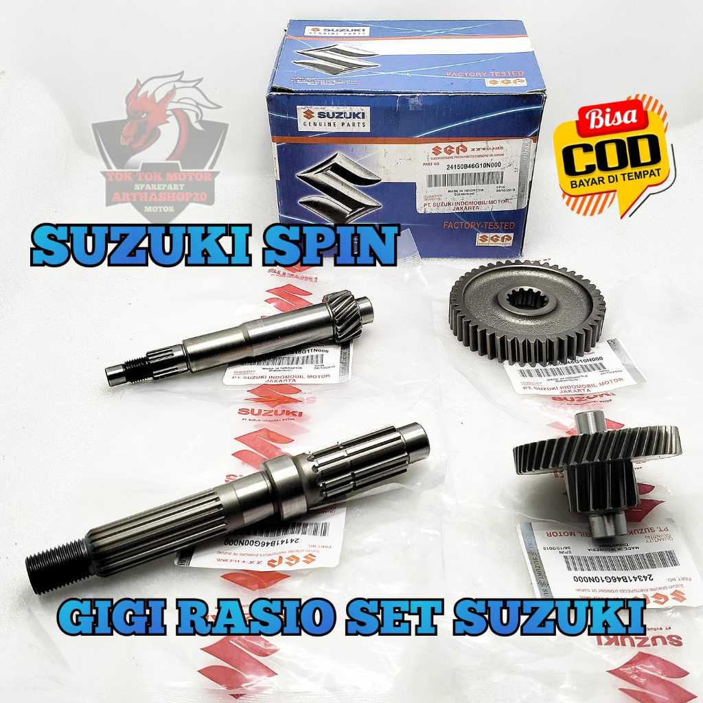 Jual GIGI RASIO SET ASLI ORIGINAL SUZUKI UNTUK MOTOR SPIN 125 GER GEAR ...