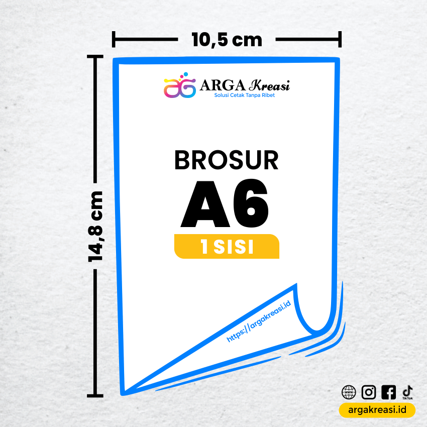 Jual Cetak Flyer 1 Rim Brosur A6 Digital Printing Leaflet Pamflet ...