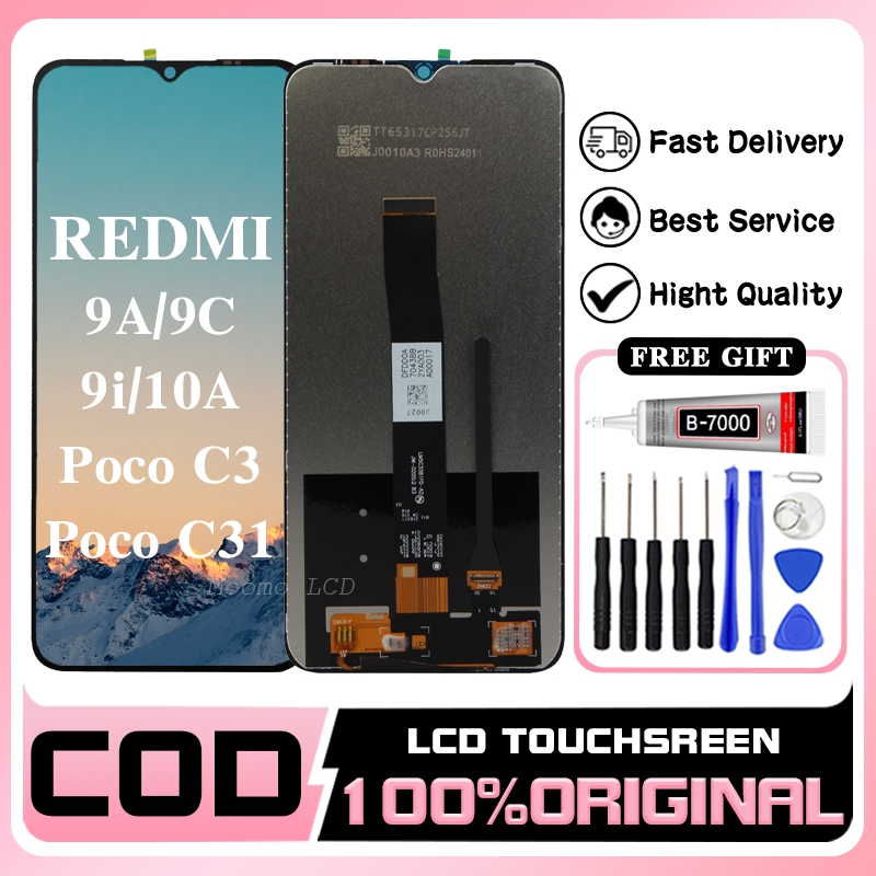 Jual ORIGINAL OEMLCD TOUCHSCREEN FULLSET XIAOMI REDMI 9A 9C 9i 10A Poco C3 Poco C31 HD