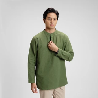 CUTOFF Barqi Kemeja Koko Rami Basic Polos Pria New Colors