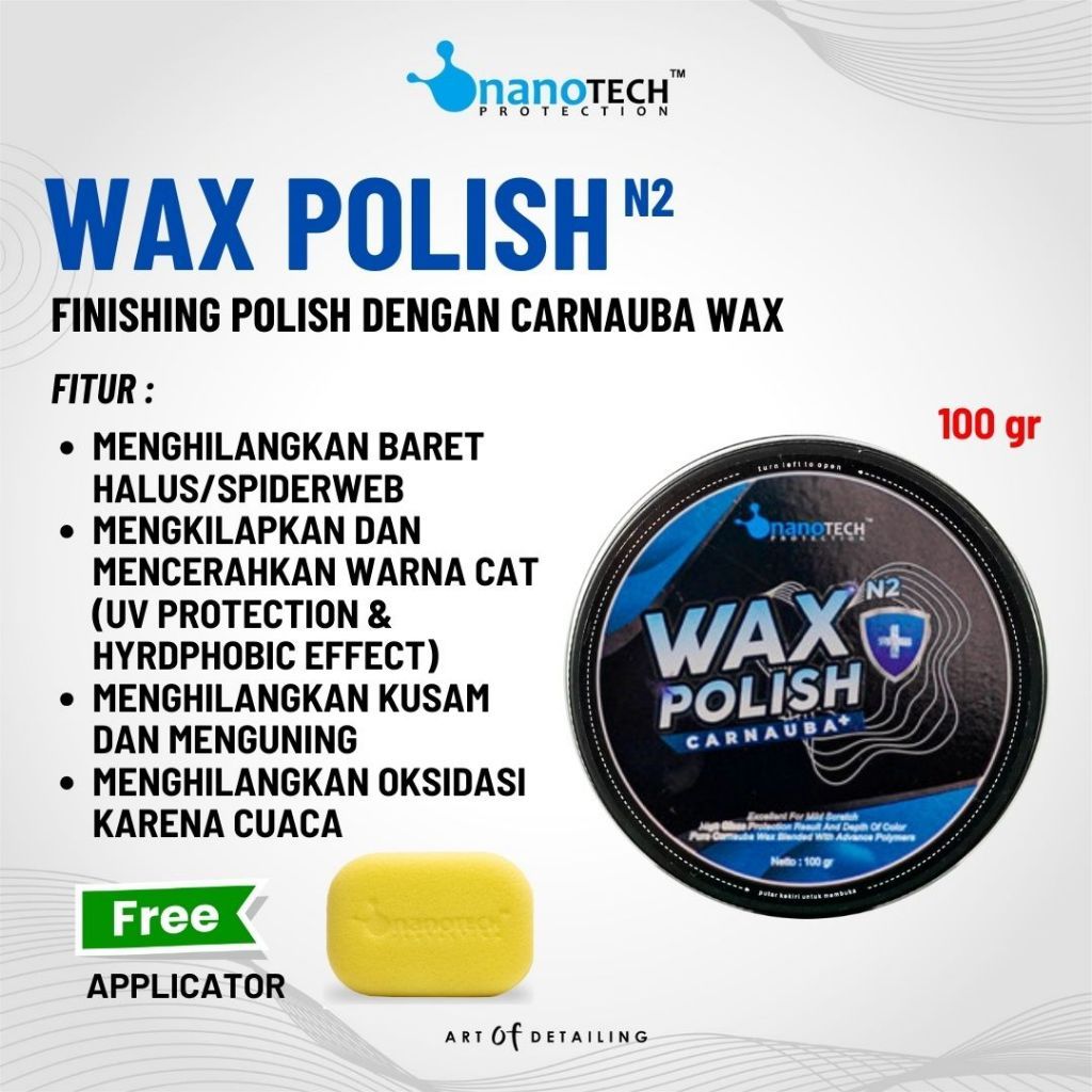 Jual WAX POLISH 100gr PENGKILAP MOBIL WAX MOBIL & MOTOR Shopee