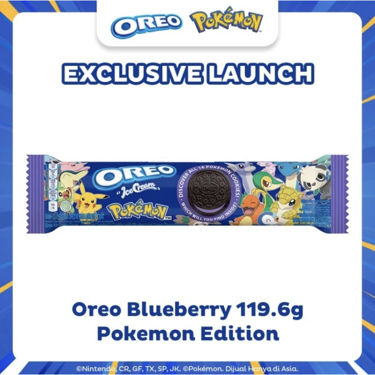 Jual Oreo Pokemon Series Cookies 119.6g | Shopee Indonesia