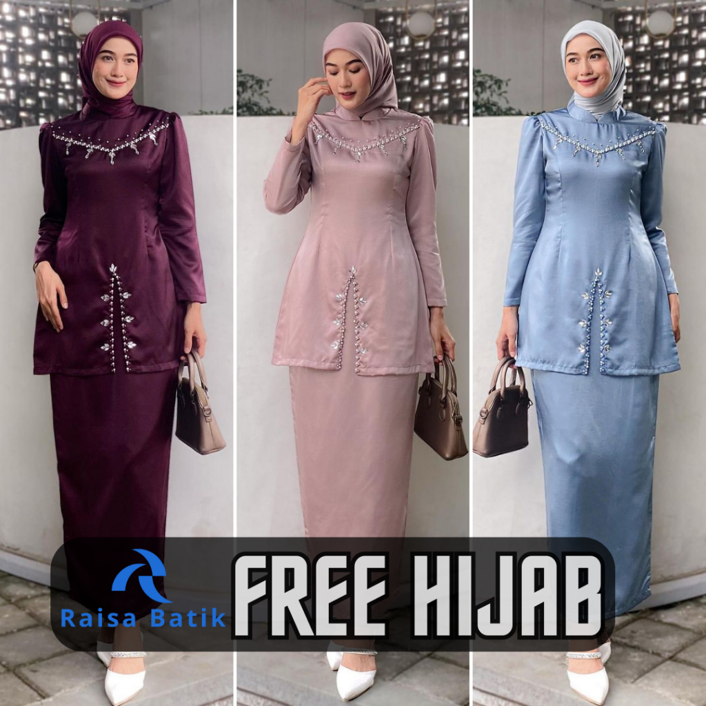 Jual (ADA JUMBO) Oneset FAYRA Baju Kurung Melayu Malaysia Dress Pesta ...
