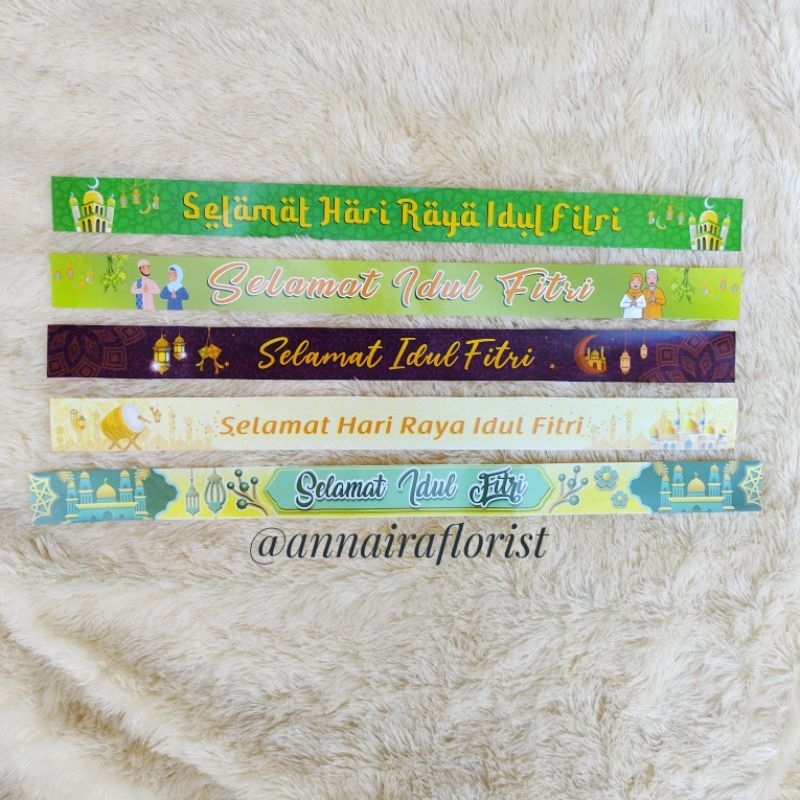 10pc Selempang parcel Idul Fitri | Selempang eid mubarak