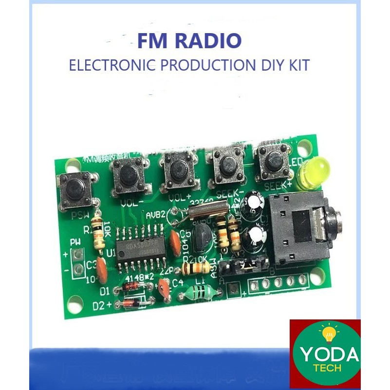 Jual DIY FM RADIO ELECTRONIC 76~108MHZ (M1727) | Shopee Indonesia