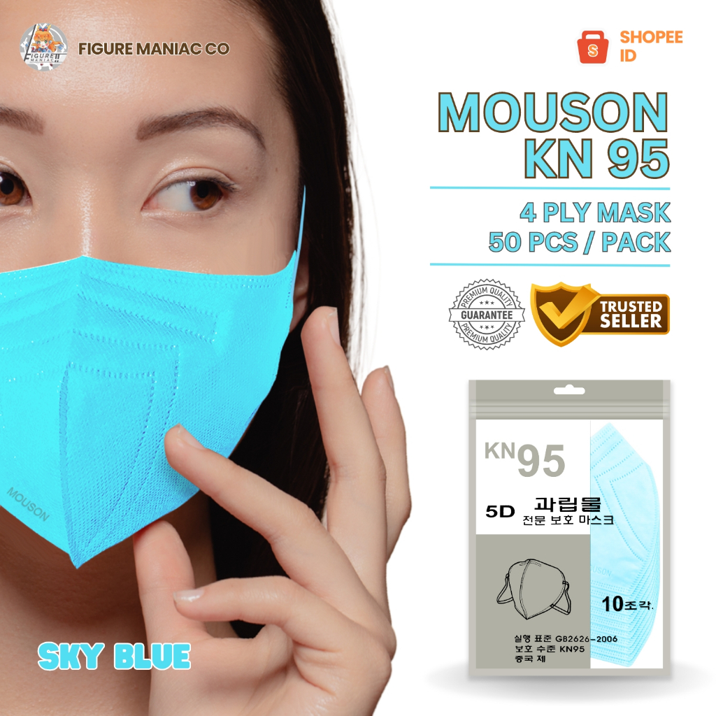 Jual Figure Maniac Masker Kn Mouson D Pack Isi Pcs Original Shopee Indonesia