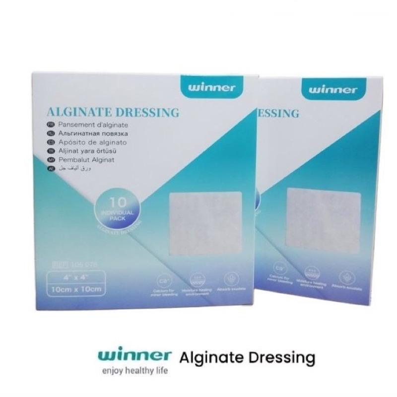 Jual PER BOX Winner Alginate Wound Dressing Calcium 10 x 10cm / Cutimed ...